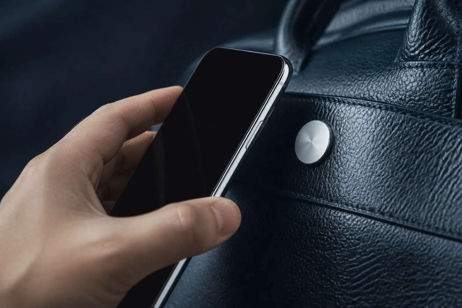 Telemóvel a ler um selo NFC num produto