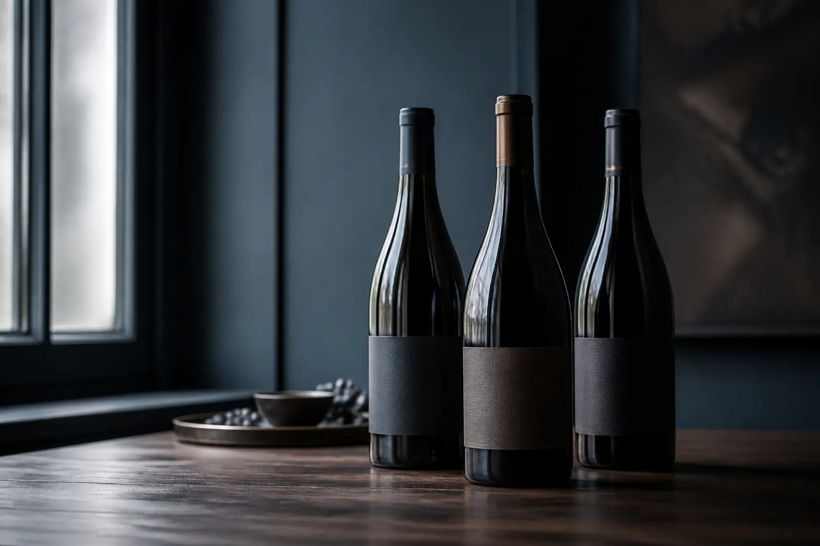 Garrafas de vinho premium